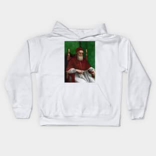 Portrait of Pope Julius II - Raphael Kids Hoodie